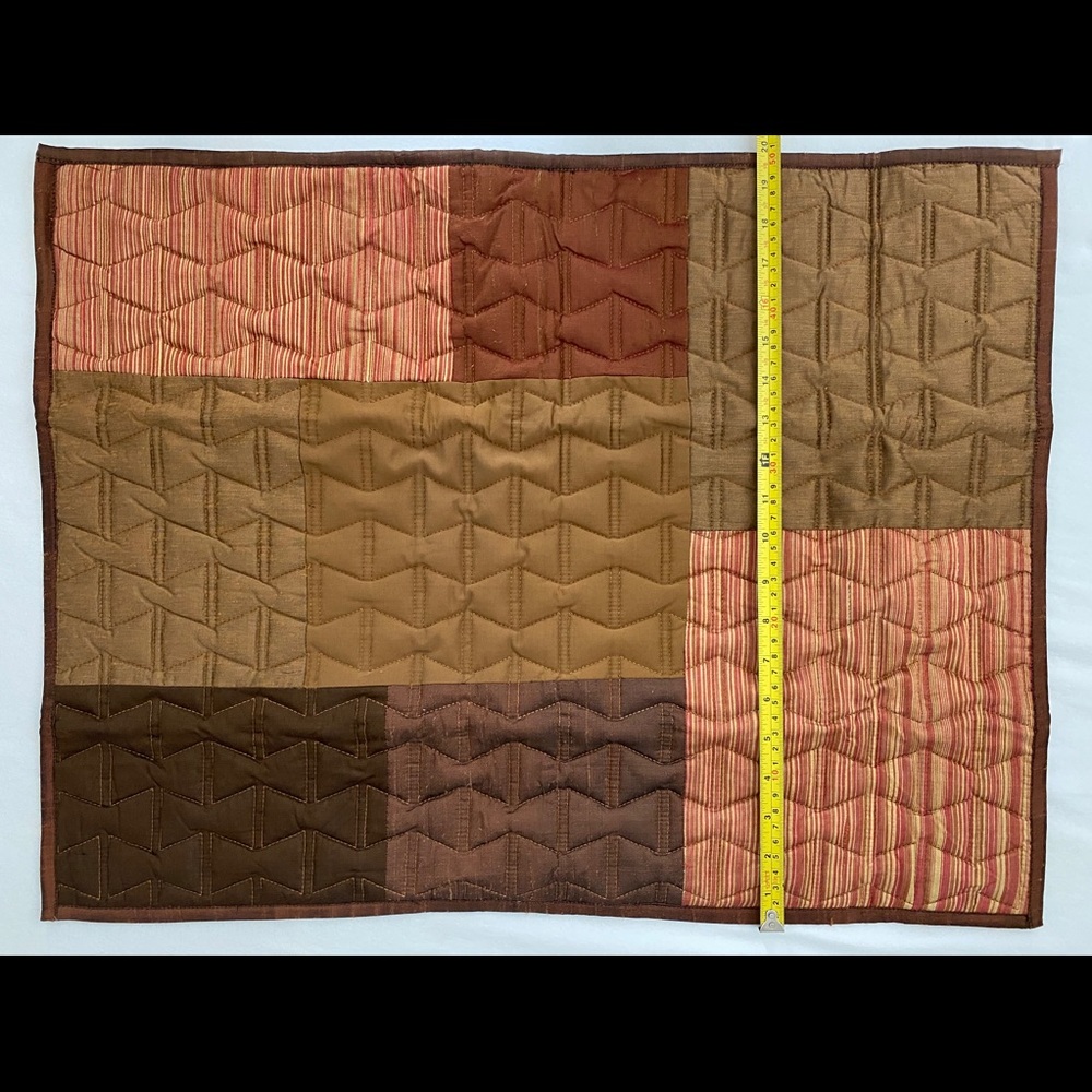 Set Of 2 Crate & Barrel Multicolored QUILTED STD SHAM‎ “Samara” 20 X 26”